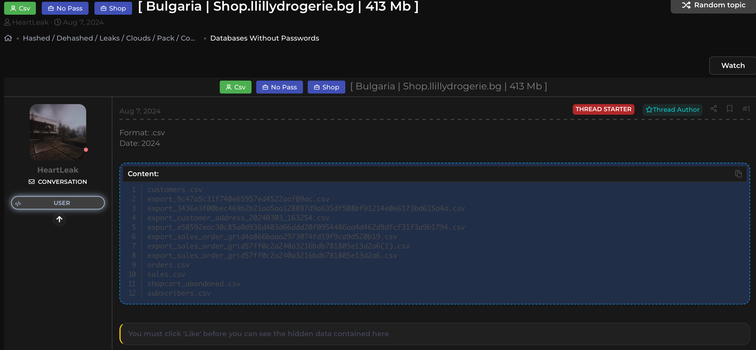 Екранна снимка на публикацията за lillydrogerie.bg