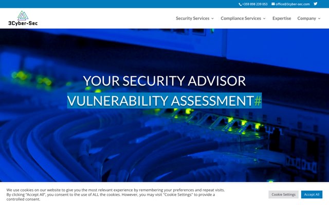 Уебсайт на 3Cyber-Sec