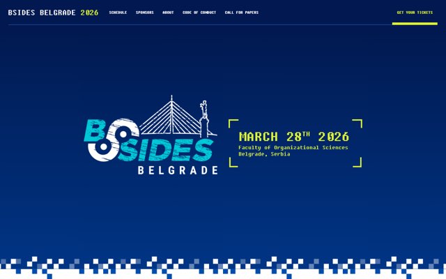 Уебсайт на BSides Belgrade
