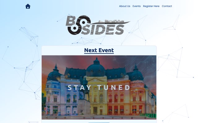 Уебсайт на BSides Bucharest