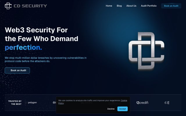 Уебсайт на CD Security