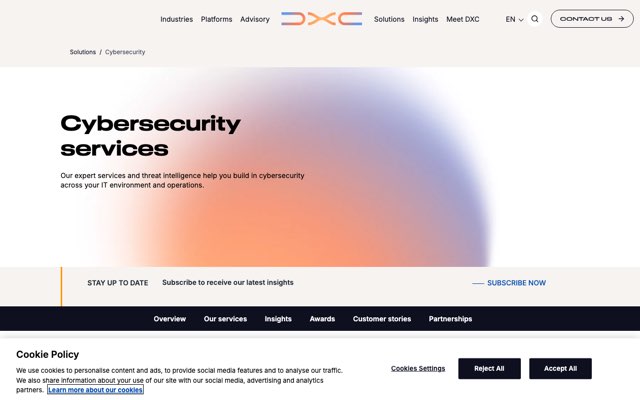 Уебсайт на DXC Technology