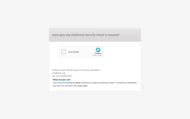 Уебсайт на GIAC Security Essentials