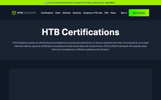 Уебсайт на HTB Certified Offensive AI Expert