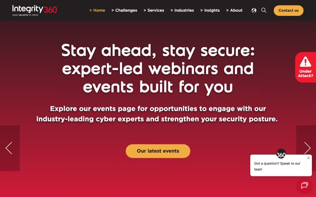 Уебсайт на Integrity 360