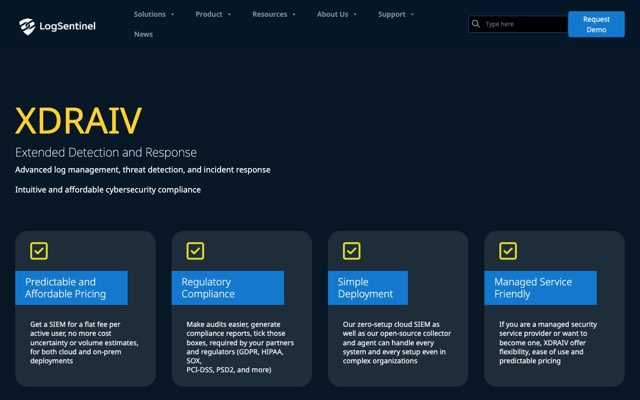 Уебсайт на LogSentinel