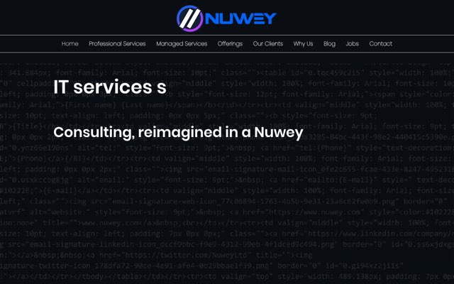 Уебсайт на Nuwey