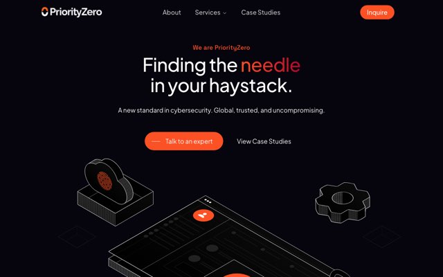 Уебсайт на Priority Zero